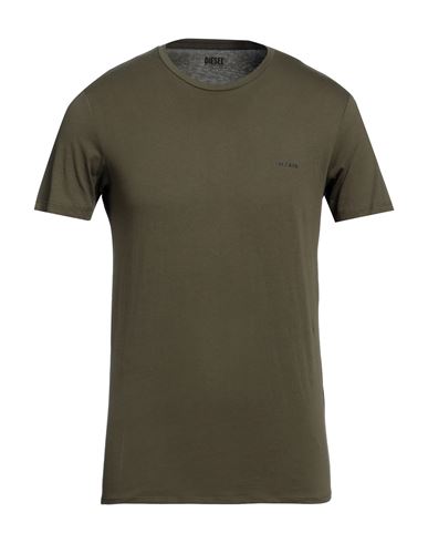 Diesel Man Undershirt Military Green Size Xs Cotton