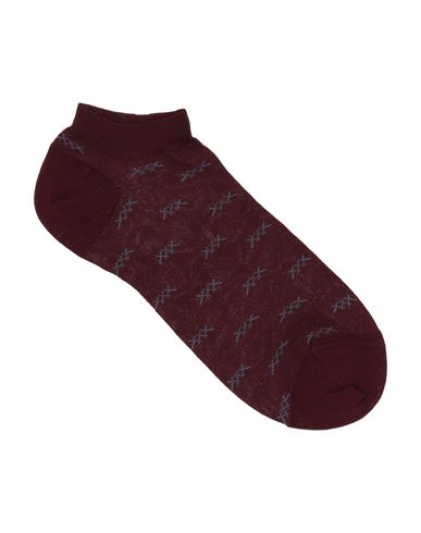 Zegna Man Socks & Hosiery Burgundy Size 6-9 Cotton, Polyamide In Red