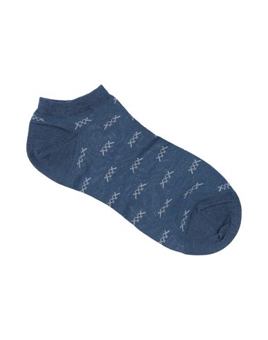 Zegna Man Socks & Hosiery Blue Size 6-9 Cotton, Polyamide