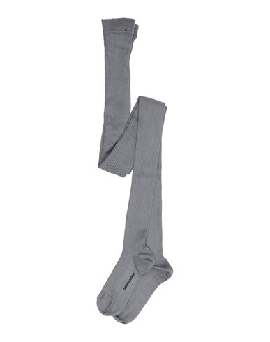 Dsquared2 Man Socks & Hosiery Grey Size 32 Silk, Polyamide, Elastane