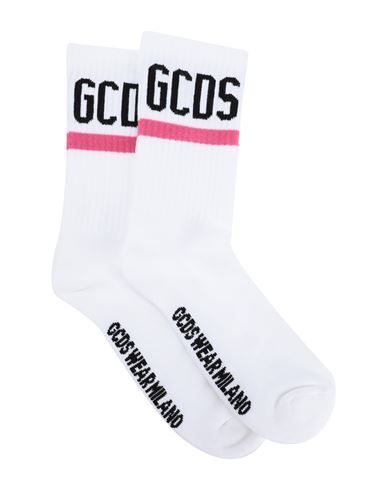 Shop Gcds Man Socks & Hosiery Fuchsia Size 6-8 Cotton, Polyamide, Elastane In Pink