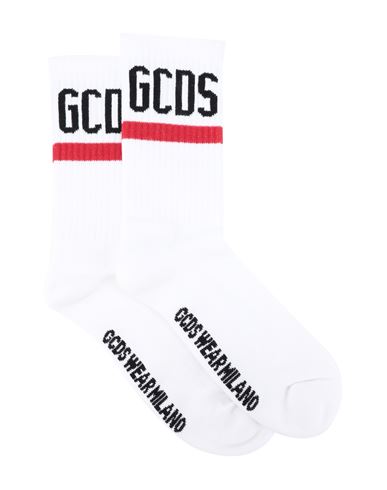 Shop Gcds Man Socks & Hosiery Red Size 6-8 Cotton, Polyamide, Elastane