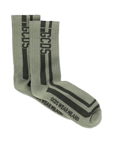 Gcds Man Socks & Hosiery Military Green Size 4-6 Cotton, Polyamide, Elastane
