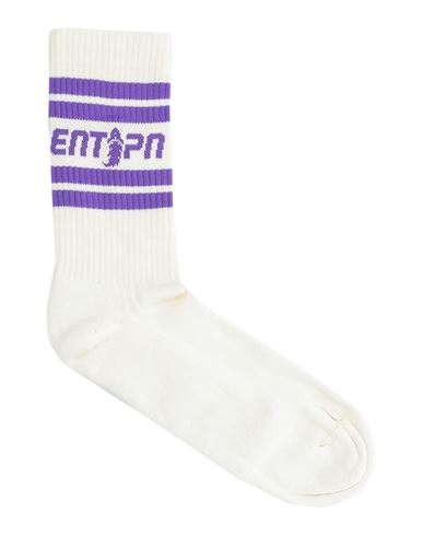 Enterprise Japan Man Socks & Hosiery Ivory Size Onesize Cotton, Polyamide, Elastane In White