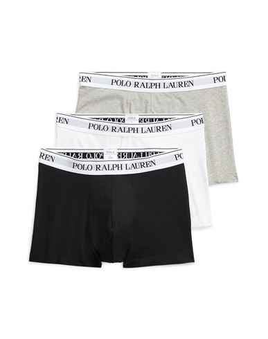 Polo Ralph Lauren Classic Stretch-cotton Trunk 3-pack Man Boxer Black Size M Cotton, Elastane