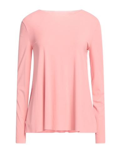 WOLFORD WOLFORD AURORA PURE TOP LONG SLEEVES WOMAN T-SHIRT PINK SIZE S MODAL, ELASTANE