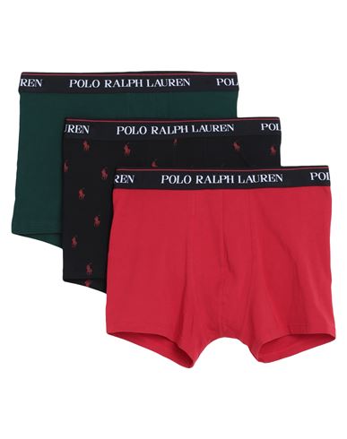 Polo Ralph Lauren Man Boxer Red Size L Cotton, Elastane