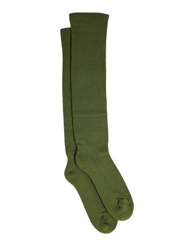 Rick Owens Man Socks & Hosiery Green Size 4-6 Cotton, Elastane