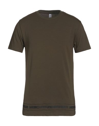 Moschino Man Undershirt Military Green Size Xl Polyester, Cotton, Elastane