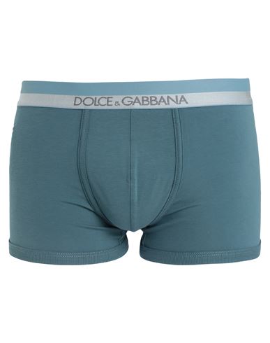 Shop Dolce & Gabbana Man Boxer Deep Jade Size 34 Cotton, Elastane In Green