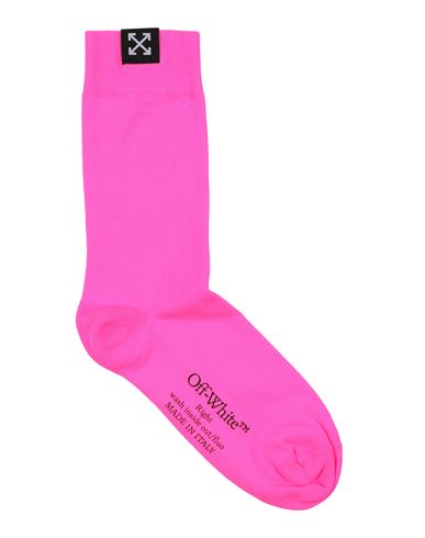 Off-white Woman Socks & Hosiery Fuchsia Size Onesize Polyamide, Elastane In Pink