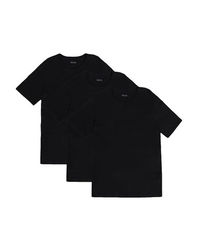 Man Undershirt Black Size S Cotton