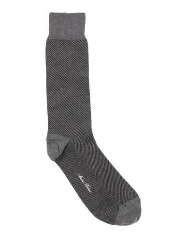 Brooks Brothers Man Socks & Hosiery Grey Size Onesize Cotton, Nylon