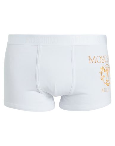Moschino Man Boxer White Size S Cotton, Elastane