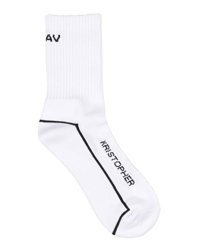 Val Kristopher Val. Kristopher Man Socks & Hosiery White Size 6 Cotton, Polyester, Elastane