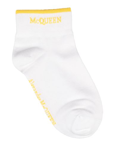 Alexander Mcqueen Woman Socks & Hosiery Yellow Size Onesize Cotton, Polyamide, Elastane