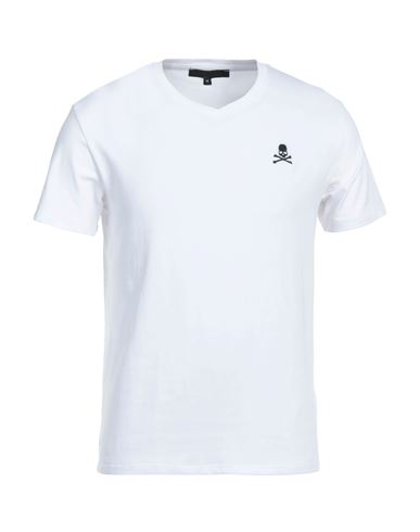 Shop Philipp Plein Man Undershirt White Size Xl Cotton, Elastane