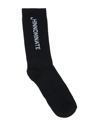 Hinnominate Man Socks & Hosiery Black Size Onesize Cotton, Polyamide, Elastane