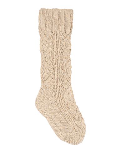 Shop Jil Sander Woman Socks & Hosiery Beige Size M Wool