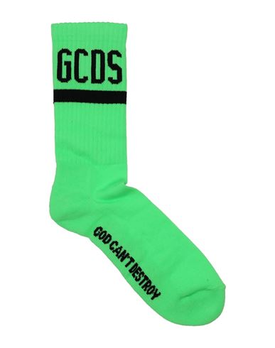 Gcds Woman Socks & Hosiery Green Size Onesize Cotton, Polyamide, Elastane
