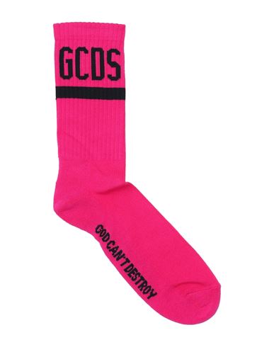 Gcds Woman Socks & Hosiery Fuchsia Size Onesize Cotton, Polyamide, Elastane In Pink