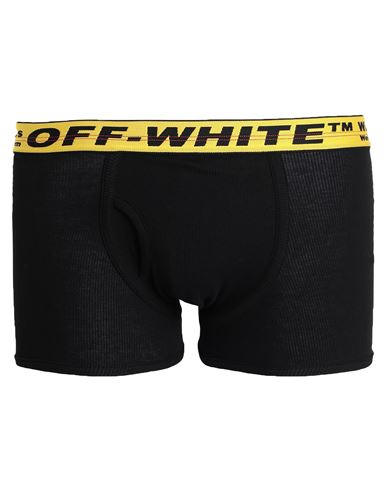 Off-white Tripack Industrial Belt Cotton Boxer Shorts In Black
