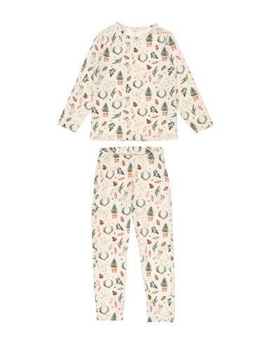 Name It® Babies' Name It Toddler Girl Sleepwear Ivory Size 6 Organic Cotton, Elastane In White