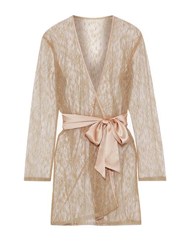 Myla Woman Dressing Gown Or Bathrobe Beige Size M/l Nylon, Silk, Viscose, Elastane
