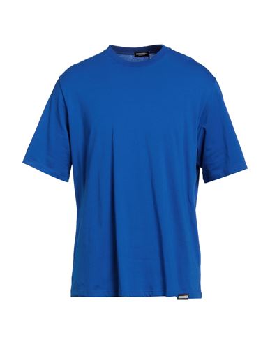 Dsquared2 Man Undershirt Bright Blue Size Xs Cotton, Elastane