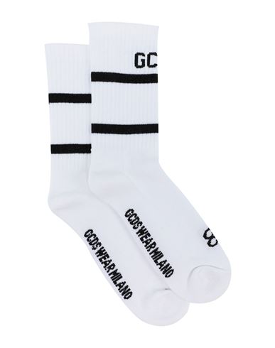 Gcds Man Socks & Hosiery White Size 4-6 Cotton, Polyamide, Elastane