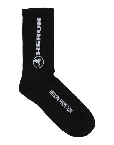 Heron Preston Man Socks & Hosiery Black Size L Organic Cotton, Polyamide, Elastane