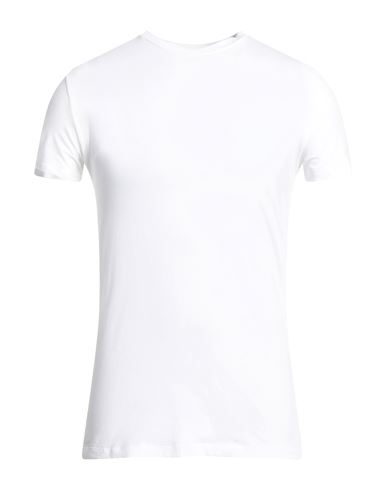 Zegna Man Undershirt White Size Xxl Cotton, Elastane