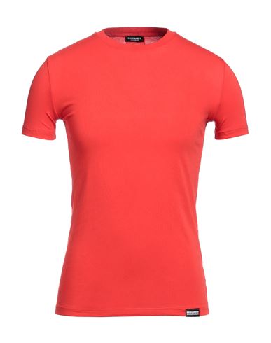 Dsquared2 Man Undershirt Red Size S Cotton, Elastane