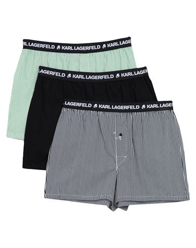 Karl Lagerfeld Woven Boxer Shorts (pack Of 3) Man Boxer Black Size L Cotton