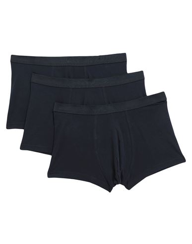 Arket Man Boxer Black Size M Pima Cotton, Elastane In Blue