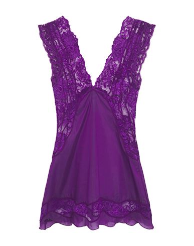 La Perla Woman Undershirt Purple Size 00 Silk, Polyamide, Elastane, Viscose