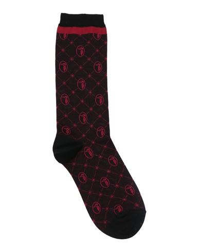 Trussardi Woman Socks & Hosiery Black Size 8-10 Cotton, Polyamide