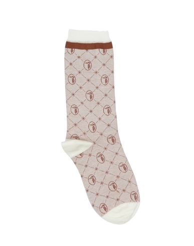 Trussardi Woman Socks & Hosiery Brown Size 5-7 Cotton, Polyamide