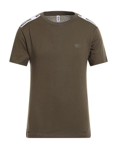 Moschino Man Undershirt Military Green Size Xxl Cotton