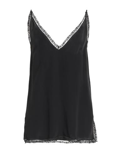 Ermanno Scervino Woman Slip Dress Black Size 4 Acetate, Silk, Polyamide