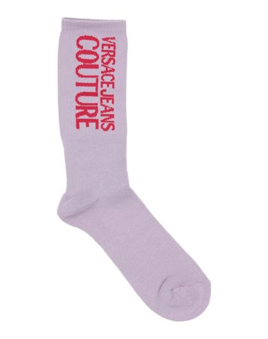 Versace Jeans Couture Man Socks & Hosiery Lilac Size 10-13 Cotton, Polyamide, Elastane In Purple