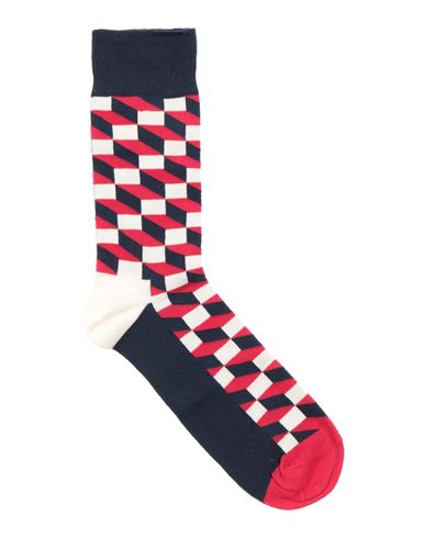 Shop Happy Socks Man Socks & Hosiery Red Size Onesize Cotton, Polyamide, Elastane