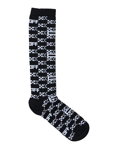 Off-white Man Socks & Hosiery Black Size Onesize Cotton, Polyamide, Elastane
