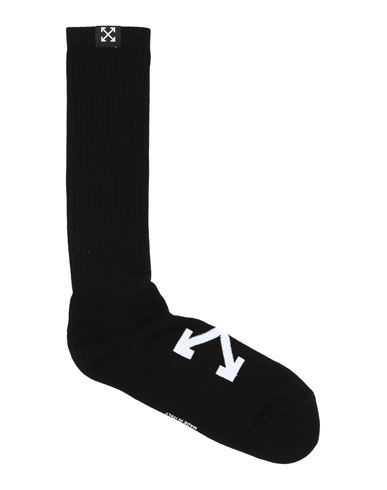 Off-white Man Socks & Hosiery Black Size Onesize Organic Cotton, Polyamide, Elastane