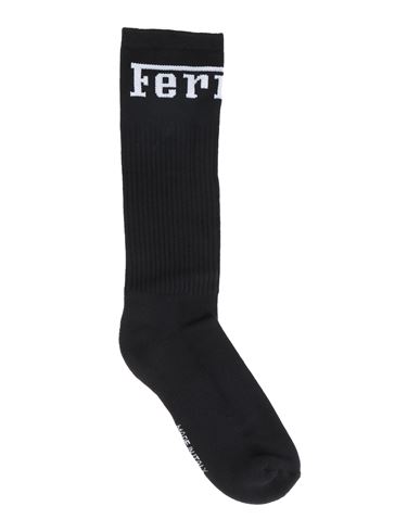 Ferrari Man Socks & Hosiery Black Size Onesize Cotton, Polyamide, Elastane
