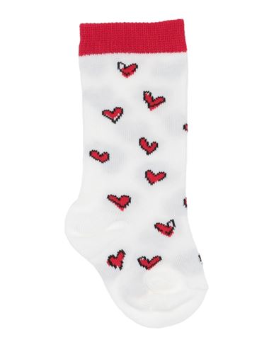 Marni Babies'  Toddler Girl Socks & Hosiery White Size 6 Cotton, Nylon, Elastane
