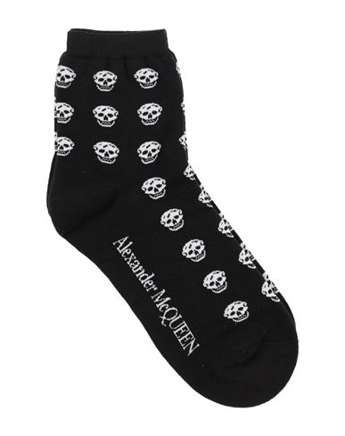 Alexander Mcqueen Alexander Mc Queen Multiskull Socks In Black