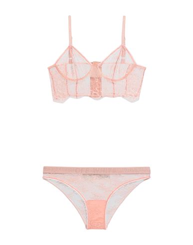 Off-white Woman Underwear Set Pastel Pink Size 4 Polyester