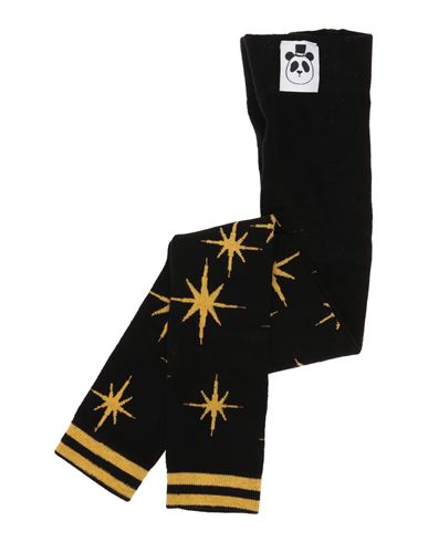 Mini Rodini Babies'  Toddler Girl Socks & Hosiery Black Size 7 Organic Cotton, Polyamide, Elastane