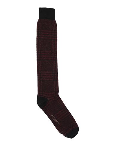 Dolce & Gabbana Man Socks & Hosiery Burgundy Size L Viscose, Cotton, Polyamide, Polyester In Red